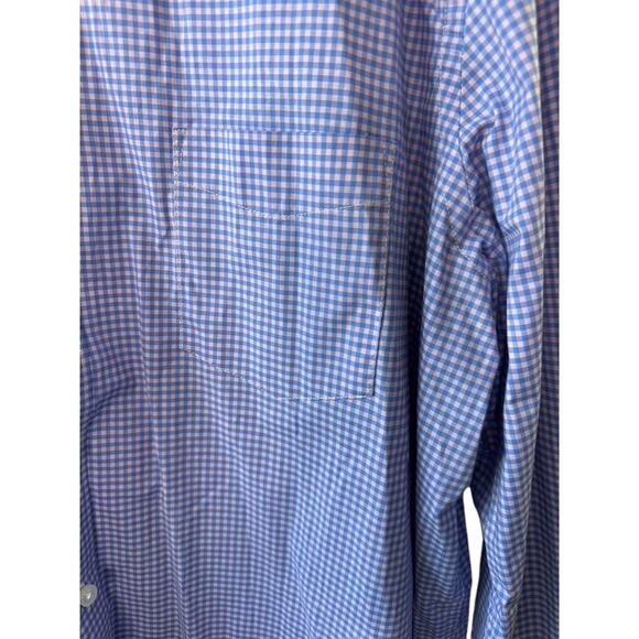Club Room Pink & Blue Check Print Long Sleeve Button Down Shirt Men's 3XL New - Picture 3 of 7